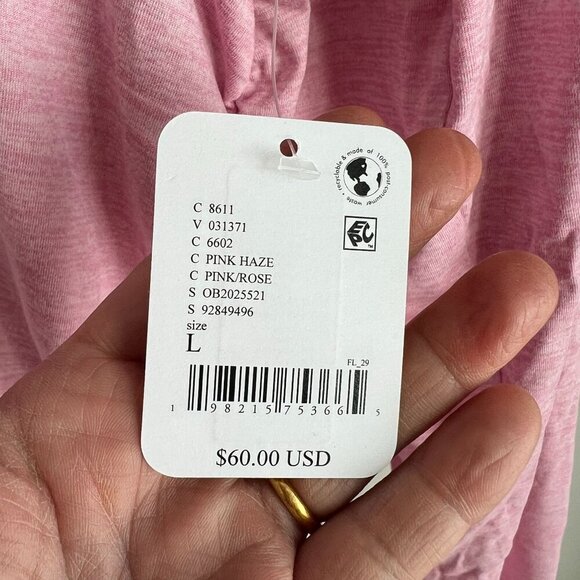 Free People Movement X HATCH LARGE Right On Run Layer Maternity Tops Pink Haze R - Picture 6 of 6